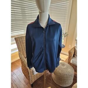 Sweaty Betty London Retro Classic Track Jacket Women's XS Preppy Athlesure